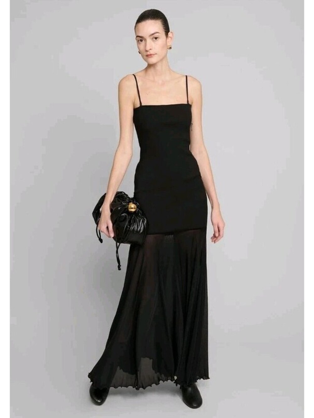 Pixie Market Romane Sheer Bottom Dress Medium Maxi